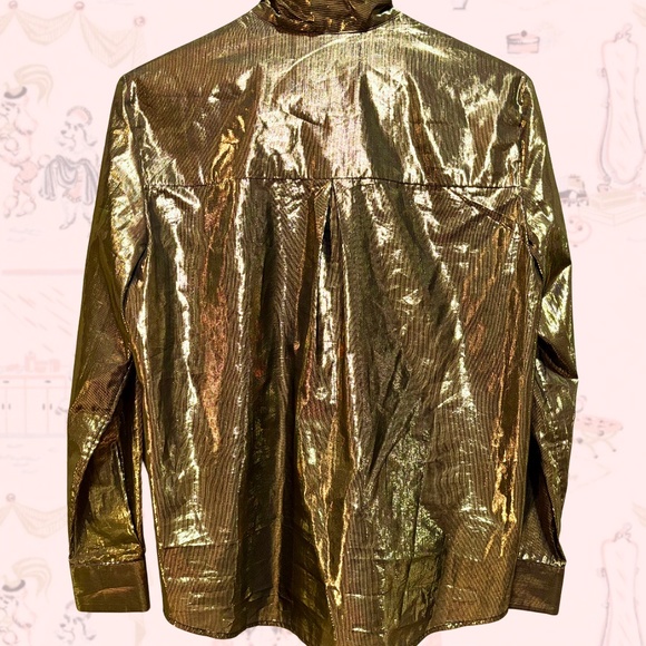 & Other Stories Gold Tied Blouse - Picture 4 of 4